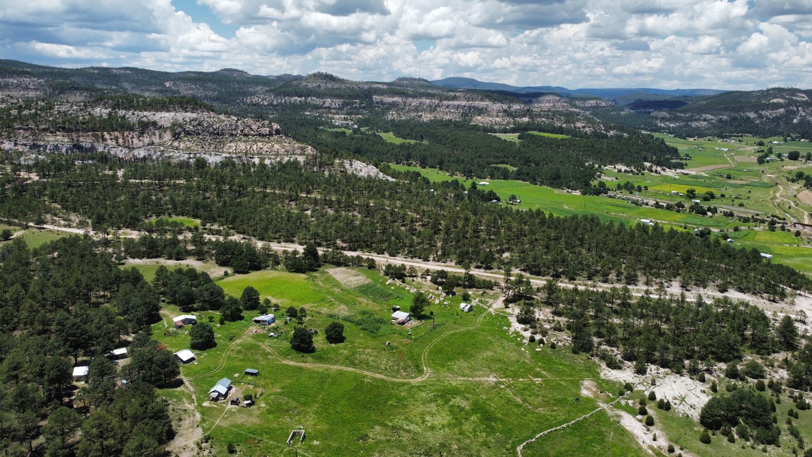 Vista del valle y la Sierra Tarahumara